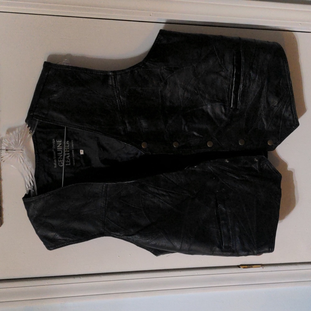 Leather Motorcycle Vest